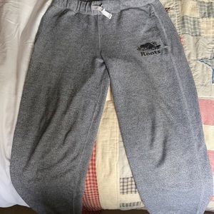 Roots authentic sweatpants salt and pepper